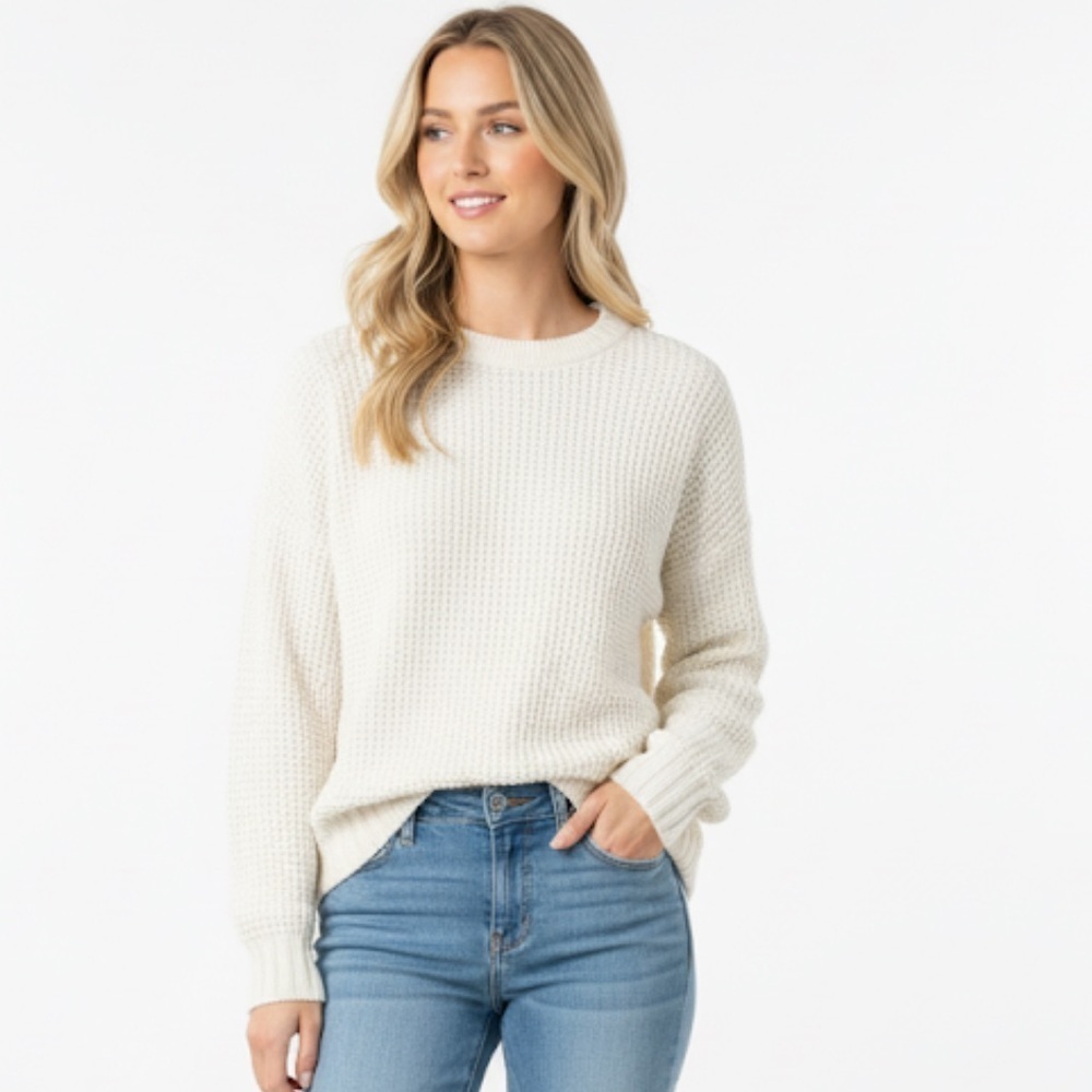 American Eagle Cozy Cream knit Sweater size xsmall
